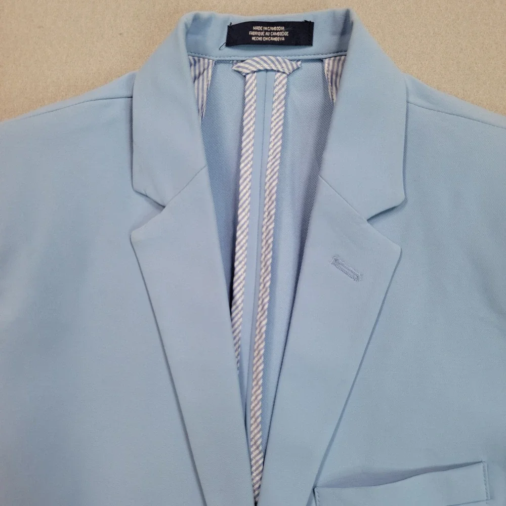 Izod Boys‎ Light Blue Regular Fit Blazer Jacket Size 14, Pre-Owned READ